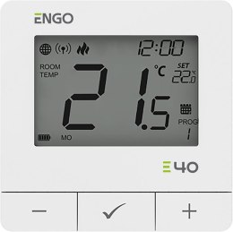 ENGO Controls E40-BATW - Programowany, Internetowy, natynkowy regulator temperatury ZigBee/868