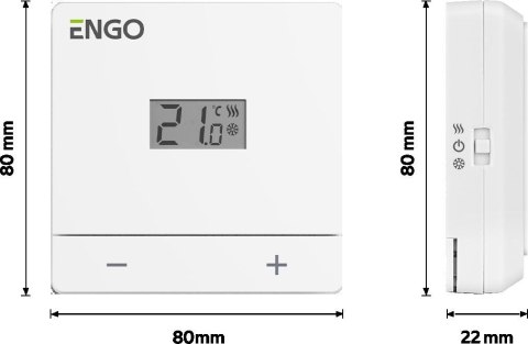 ENGO Controls EASY-BATW - Dobowy, przewodowy regulator