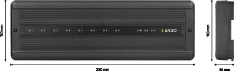 ENGO Controls ECB8-230 - Przewodowa listwa centralna do sterowa ogrzewaniem podłogowym z moduł