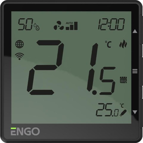 ENGO Controls EFAN-230B - Internetowy, podtynkowy regulator klimakonwektorów, Wi-Fi, 230V