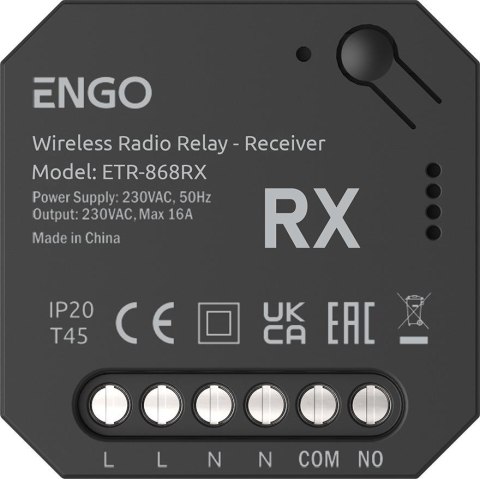 ENGO Controls ETR-868RX - Dodatkowy odbiornik do przekaźnika bezprzewodowego EngoLink ETR-868