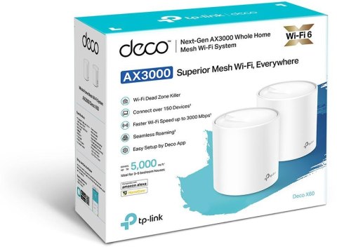 DOMOWY SYSTEM MESH WIFI TP-LINK Deco X60(2-pack)