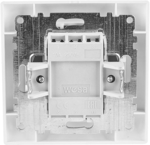 Łącznik pojedynczy z podświetleniem VCX WESA LC 03 Biały