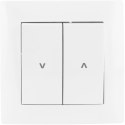Łącznik żaluzjowy pojedynczy (dwuklawiszowy) VCX WESA LC 12 Biały