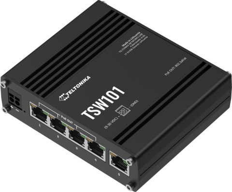 Teltonika TSW101 switch przemysłowy PoE+ (TSW101000000)