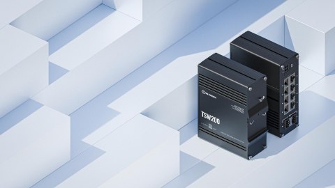 Teltonika TSW200 switch przemysłowy 8xGE 2xSFP PoE (TSW2000000B0) DIN