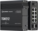 Teltonika TSW212 switch przemysłowy zarządzalny 8xGE 2xSFP (TSW212000000) DIN