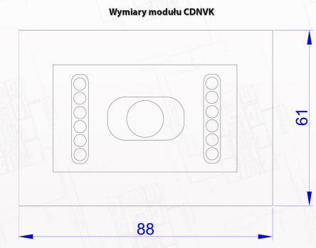 ACO CDNVK GR - Moduł kamery kolorowej do systemu CDNP z oświetlaczem IR