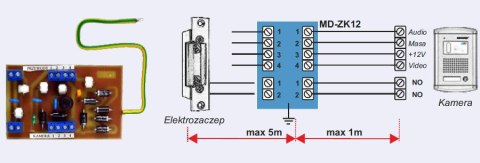 MODUŁ ZABEZ. KAMERY COMMAX MD-ZK12; 4589