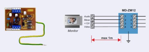 MODUŁ ZABEZ.MONITORA COMMAX MD-ZM12; 4590