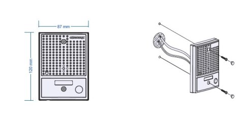 PANEL ZEW. COMMAX Z KAM. DRC-4CGN2; 4576