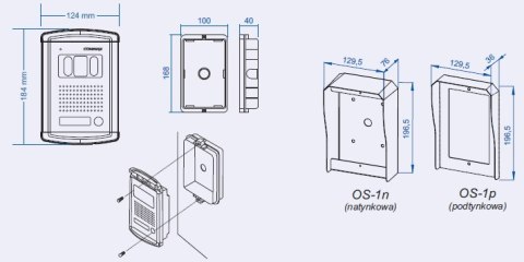 PANEL ZEW. Z KAM. COMMAX DRC-4CANS; 9978