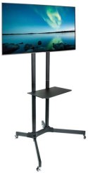 STOLIK/WÓZEK NA KÓŁKACH+UCHWYT DO TV 30-65" 60 KG S-08A ART