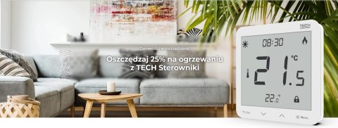 TECH STEROWNIKI Zestaw bezprzewodowej kontroli strefowej ogrzewania grzejnikowego