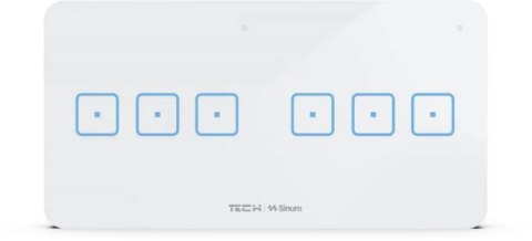 Przewodowy włącznik światła pocz. z regulatorem pokojowym biały WSR-04MP Tech Sterowniki