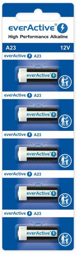 Bateria 23A / A23 / LRV08 everActive 12V (blister 5 szt.)