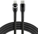 KABEL USB-C / Lightning Apple iPhone LED RGB everActive CBB-1CIR 100cm PD 27W