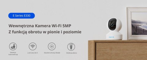 Kamera IP Reolink E Series E330 Biała 5MP Wi-Fi
