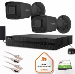Zestaw do monitoringu Hilook 2 kamery IP IPCAM-B4-P Black 2K+