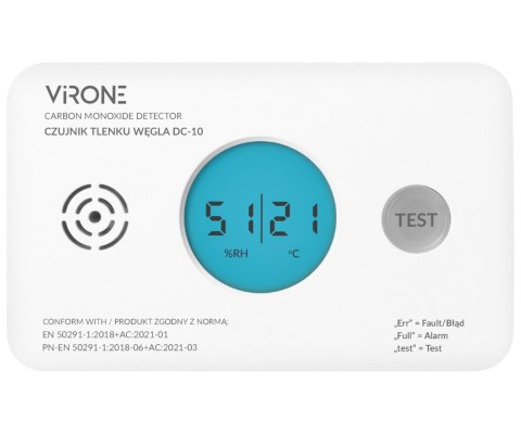 CZUJKA TLENKU WĘGLA (CZADU) DC-10 Virone