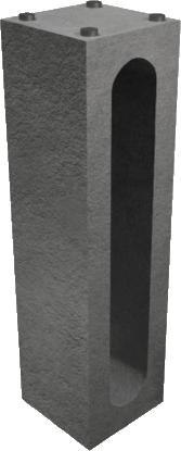 Fundament do masztu monitoringu Camsafe CS-PB52 - do słupów do 5 i 6 metrów