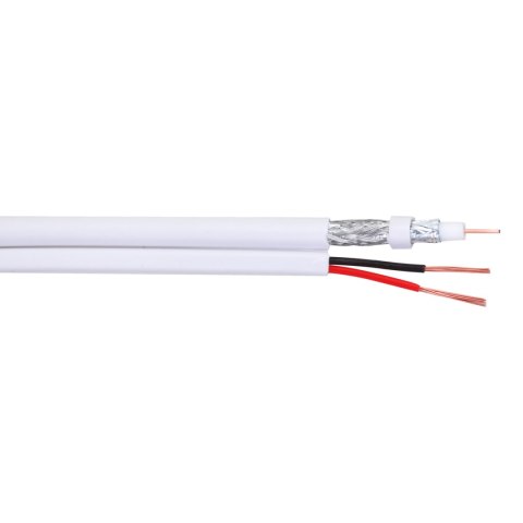 KABEL CCTV PFM941I-RG59N/21-100-WHITE RG59 + 2 x 0.75 mm² DAHUA