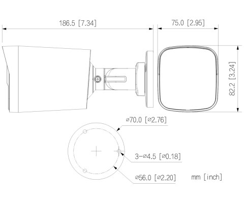 KAMERA AHD, HD-CVI, HD-TVI, PAL HAC-HFW1249X-A-PRO-0280B-DIP WizColor - 1080p 2.8 mm DAHUA