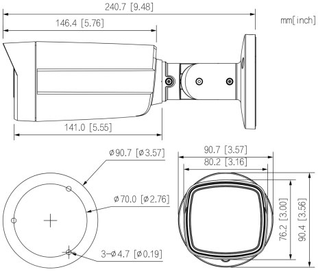 KAMERA AHD, HD-CVI, HD-TVI, PAL HAC-HFW1500TH-IL-A-0360B-S3-DIP Smart Dual Light - 5 Mpx 3.6 mm DAHUA