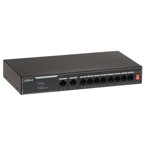 SWITCH POE SF1010LP 8-PORTOWY DAHUA