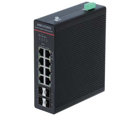 SWITCH PRZEMYSŁOWY POE DS-3T1512HP-SI-8P4FKIT(75W) 8-PORTOWY SFP Hikvision