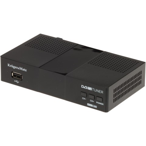 TUNER CYFROWY DVB-T/DVB-T2 KM0550D H.265/HEVC Krüger&Matz