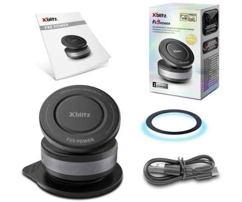 UCHWYT SAMOCHODOWY DO URZĄDZEŃ MOBILNYCH XB-FX9-POWER MAGNETYCZNY PRZYSSAWKA PRÓŻNIOWA Xblitz