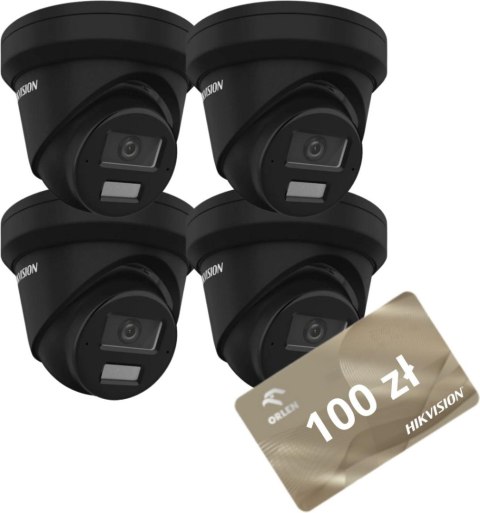 KAMERA IP HIKVISION DS-2CD2343G2-LI2U(2.8mm)(BLACK) PL Opakowanie zbiorcze 4szt.