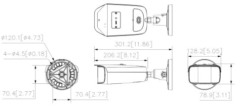 KAMERA IP IPC-PFW5849-A180-E2-ASTE-0360B PANORAMICZNA Full-Color WizMind - 7.3 Mpx 2 X 3.6 mm DAHUA