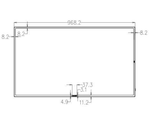MONITOR HDMI, VGA, AUDIO, USB, RJ45 DS-D5043UC 42.5 " Hikvision