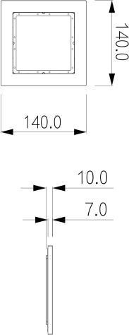 Ramka 1-modułowa BCS LINE BCS-RA1-N