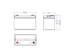 AKUMULATOR AGM Green Cell VRLA 12V 100Ah