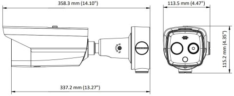 HYBRYDOWA KAMERA TERMOWIZYJNA IP DS-2TD2617-6/QA 6.2 mm - 720p, 8 mm - 4 Mpx Hikvision