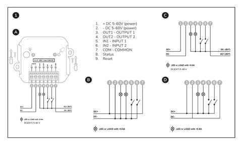 MODUŁ PRZEWODOWY DO ZAMKÓW TEDEE-DRY-CONTACT Tedee GERDA