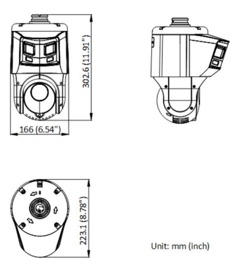 KAMERA IP SZYBKOOBROTOWA DS-2SE4C225MWG-E/26(F0)/PL TandemVu ColorVu - 1080p 4.8 ... 120 mm Hikvision