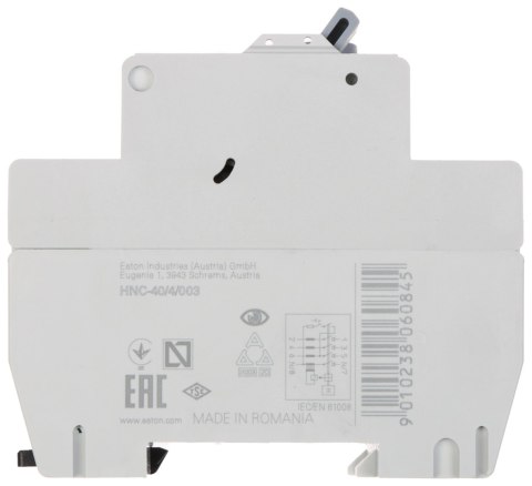 WYŁĄCZNIK RÓŻNICOWOPRĄDOWY HNC-40/4/003 TRÓJFAZOWY, TYP AC 30 mA 40 A EATON