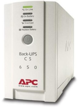 APC Zasilacz awaryjny BACK-UPS CS 650VA USB/SERIAL 230V BK650EI
