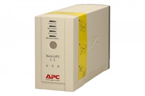 APC Zasilacz awaryjny BACK-UPS CS 650VA USB/SERIAL 230V BK650EI