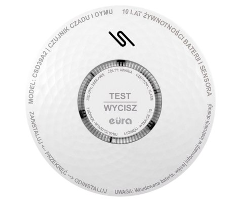 CZUJKA DYMU I TLENKU WĘGLA (CZADU) CSD-39A2 EURA
