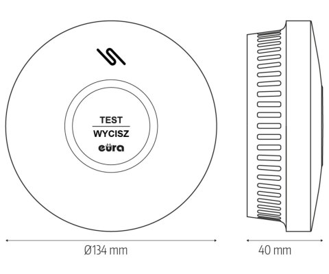 CZUJKA DYMU I TLENKU WĘGLA (CZADU) CSD-39A2 EURA