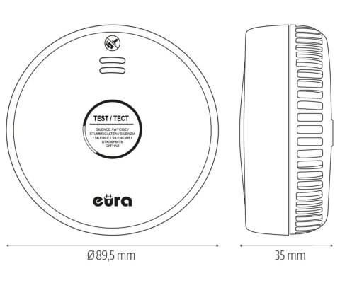 CZUJKA DYMU SD-09A2 EURA