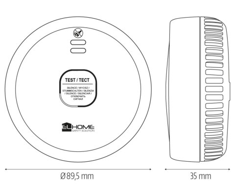 CZUJKA DYMU SD-88A2 EL HOME