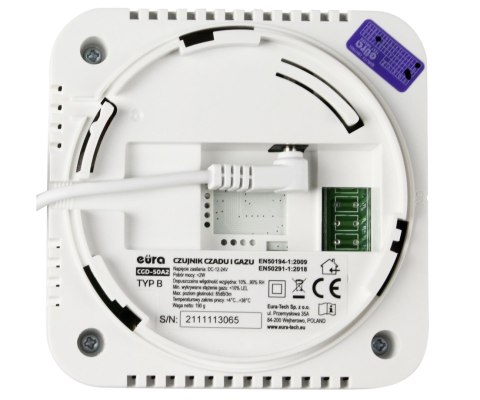 CZUJKA GAZU ZIEMNEGO (METANU) I TLENKU WĘGLA (CZADU) CGD-50A2