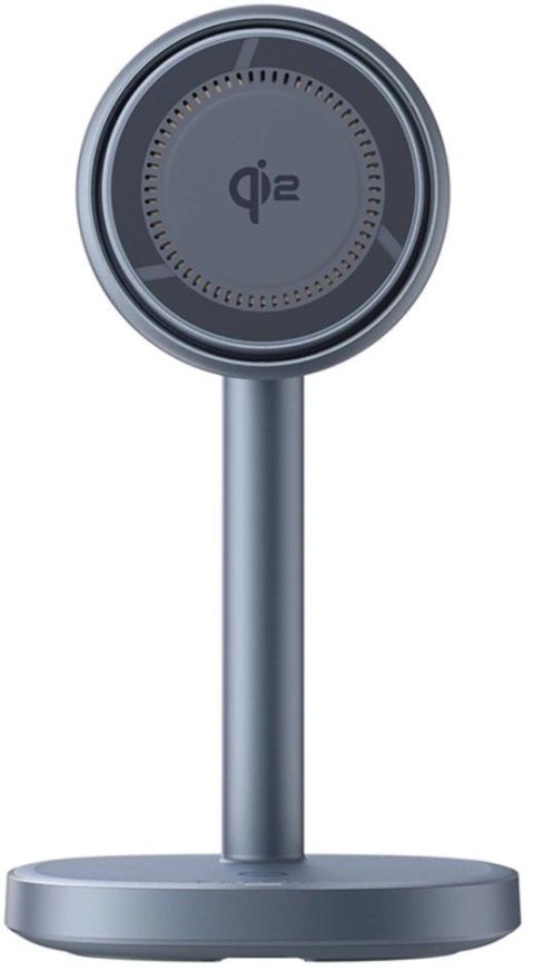 Ładowarka indukcyjna Baseus Orbit 2 Pro MagSafe Qi2 20W 2 w 1 z chłodzeniem - szara