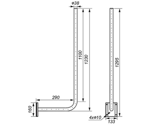 UCHWYT MUROWY WR-30/110